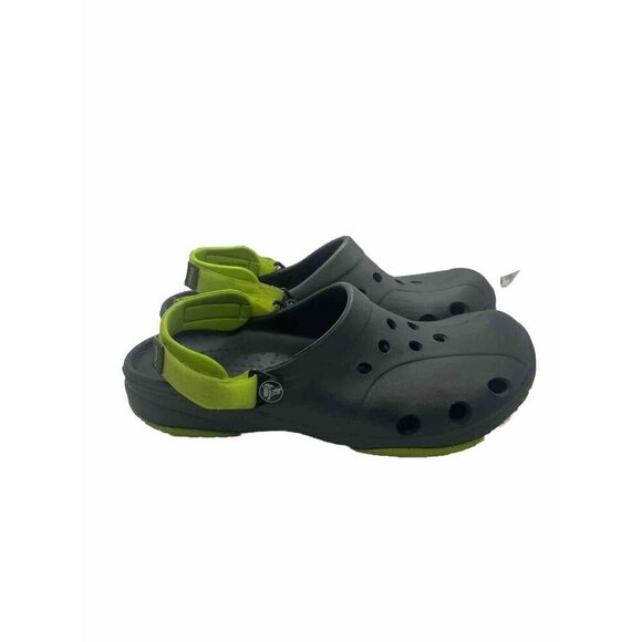 Crocs ACE Boating Men´s Size 10 Shoes Gray Neon Green...